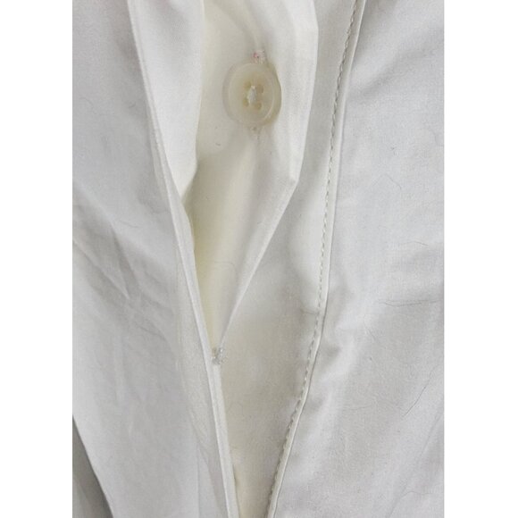 Proenza Schouler Cotton Pleated Sleeveless Dress, White, Womens Size Large - Picture 8 of 10